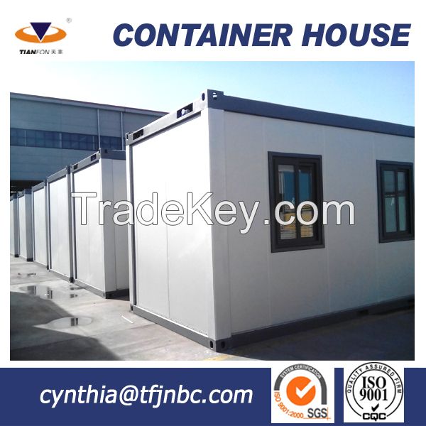 Modular oil or mining camp container house for temporary dormitory or restaurant