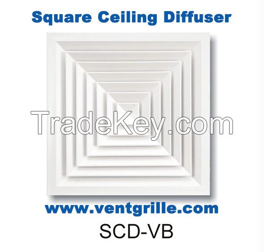 Selling SCD-VB / Square Ceiling Diffuser for air distribution and ventilation