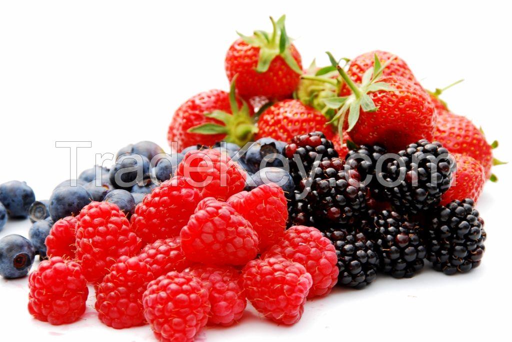 Grade A  Raspberry, Strawberry, Frozen Blueberry