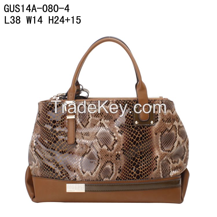 2015AW fashion design snake pu tote bag