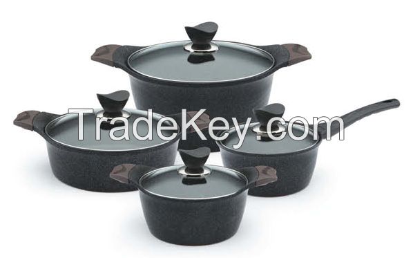 Marble coated pot series / set
