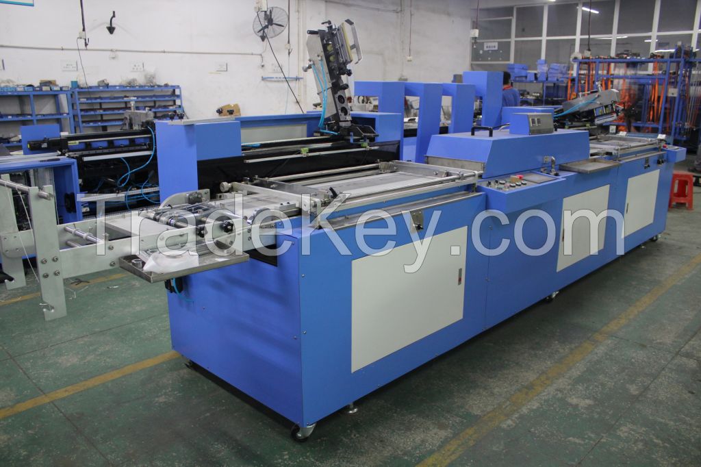 2 colors Content label/cotton tapes automatic screen printing machine