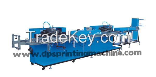2 colors Woven label/cotton tapes automatic screen printing machine