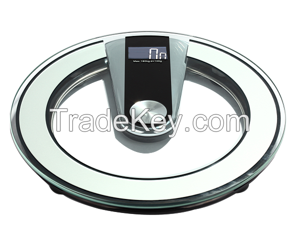 8mm glass personal body health scale