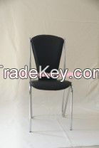 dining chair, chromed plated/soft PU, C901