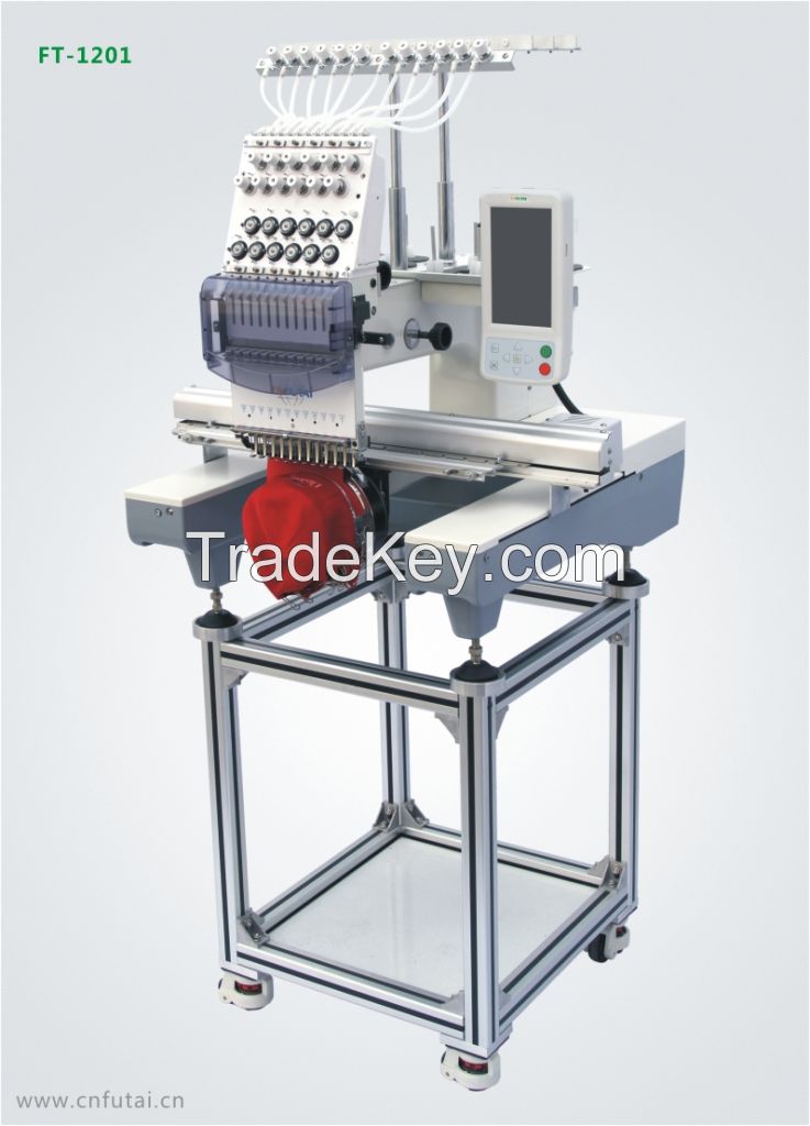 15 needles single head embroidery machine for cap/ t-shirt