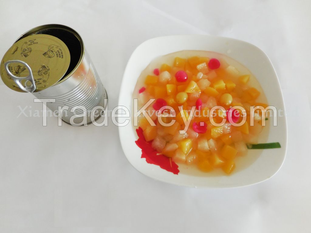 canned fruit cocktail stock clearance cheap price selling made in china xiamen green harvest industries limited