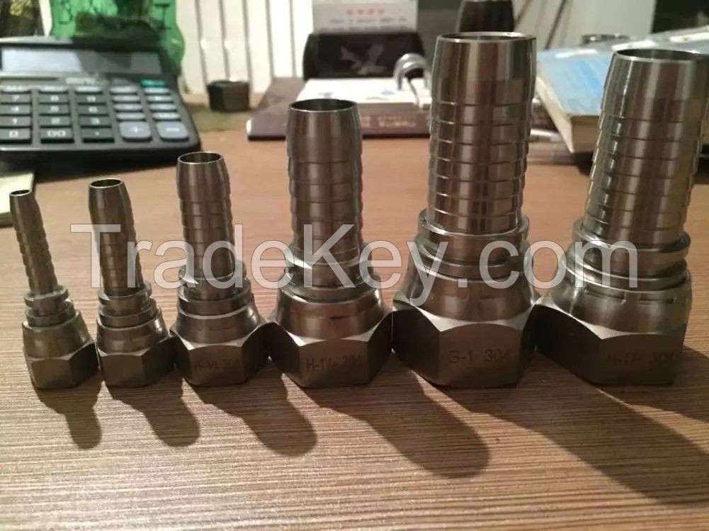 Metric female 74 cone seal hydraulic hose fitting female thread pipe fitting 20711