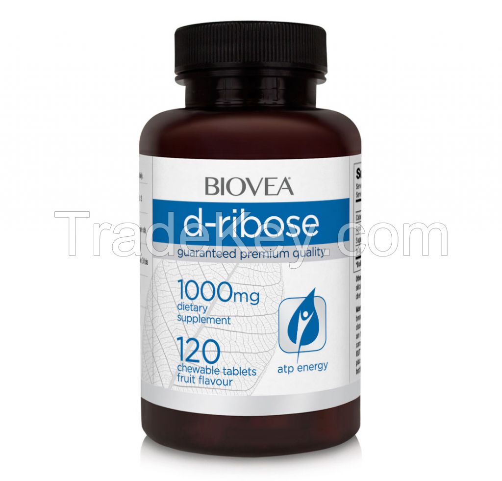 D-RIBOSE (Fruit Flavour) 1000mg 120 Chewable Tablets