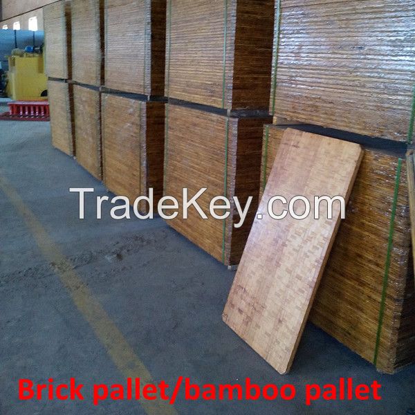Plastic or Bamboo pallets for concrete brick machine