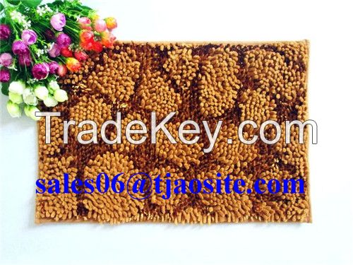 chenille bathroom mat with designs