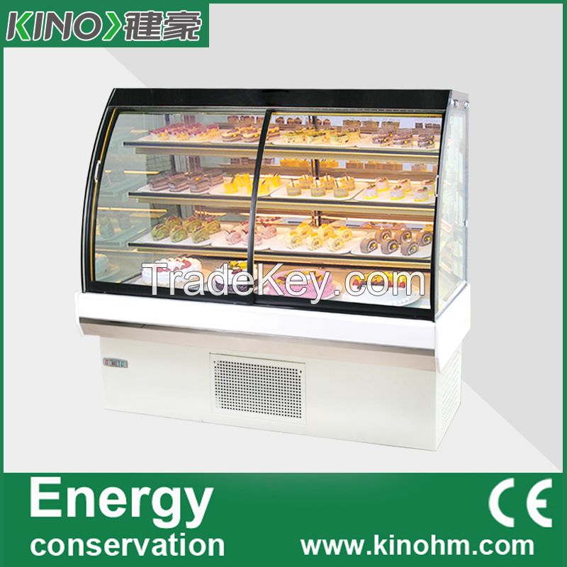 China factory, cold cake display showcase, commercial display refrigerator, Bakery Store showcase