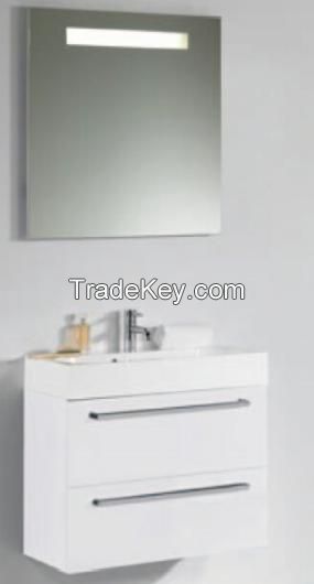 Modern design MDF wall hung bathroom cabinet with mirror