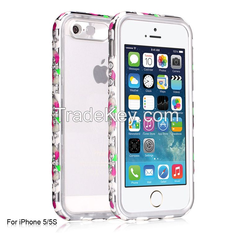 SG18-Flower Series Metal Bumper for iPhone 5/5S