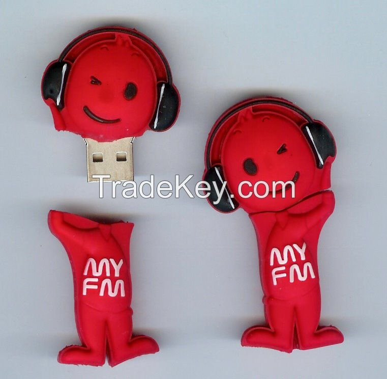 Promotional gift cartoon character USB flash drive supplier China