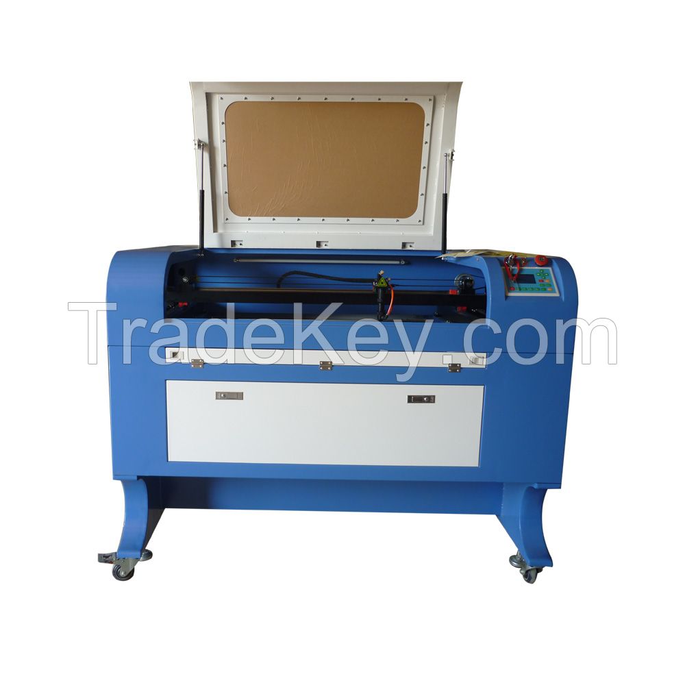 80W CO2 laser engraving and cutting machine for wood board, acrylic, leather