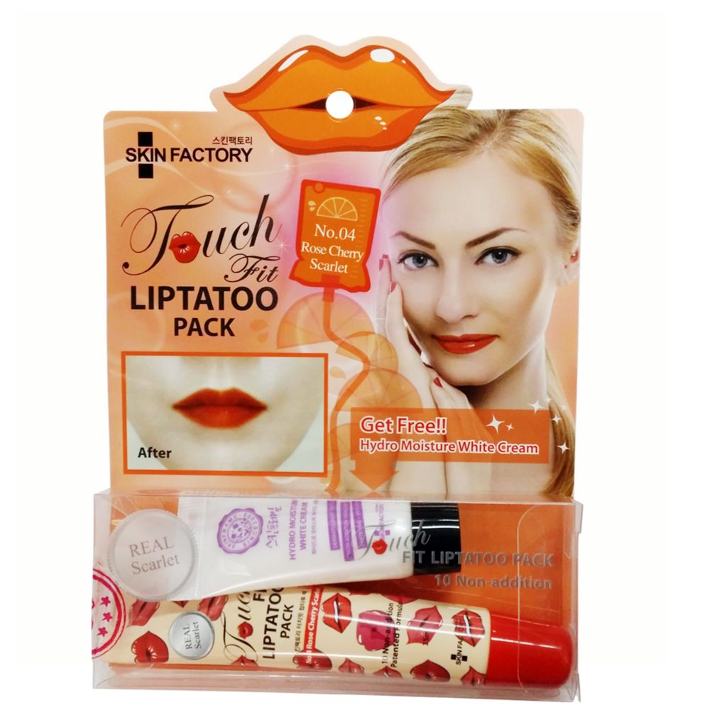 Skinfactory Touch Fit Lip Tattoo Pack Rose Cherry Scarlet