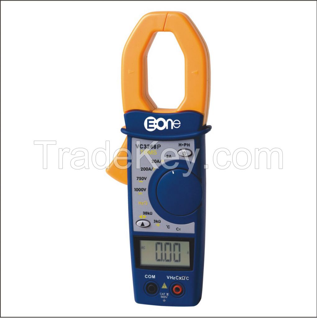 VC3268P Clamp power meter  Active power/power factor/temperature/resistance/voltage/current/continuity/frequency/phase/capacitance