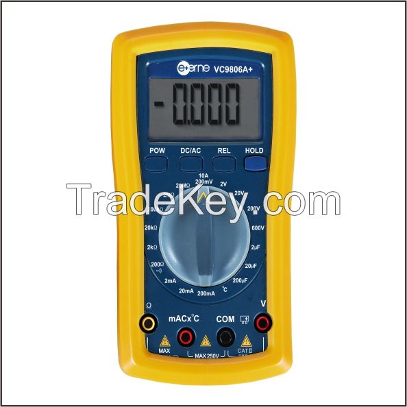 VC9806A+ High accuracy Self-recover full protection Digital multimeter  19999 Max. reading/Analog bar/temperature/capacitance
