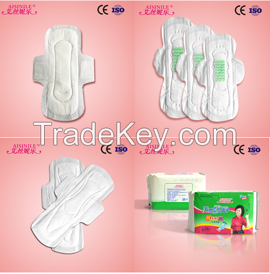 Super absorbent wing woman sanitary napkin OEM made in China