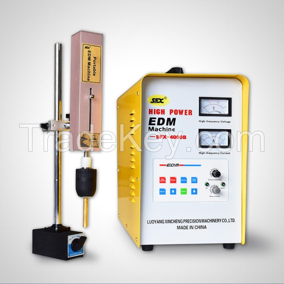 electric erosion/EDM device for removing broken taps and tools