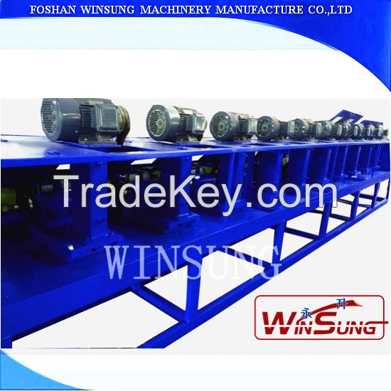 automatic 10 head metal polishing machinery for steel pipe