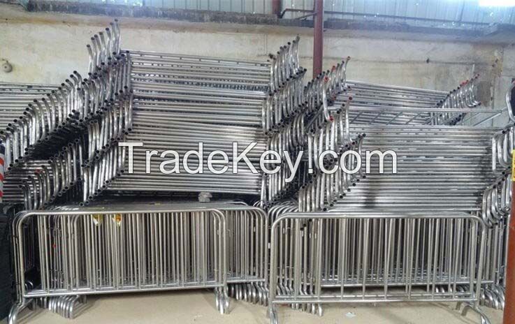 Portable steel barrier for event, display