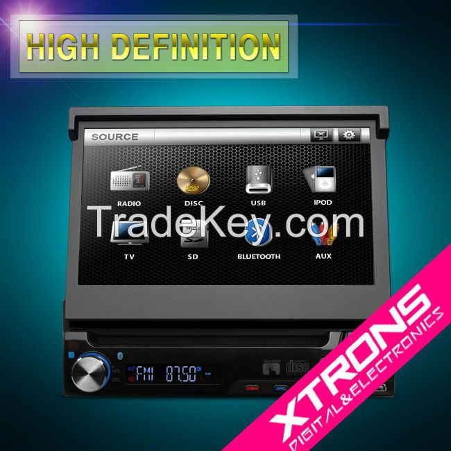 7 inch HD TFT 1 Din DVD player Touch screen Detachable