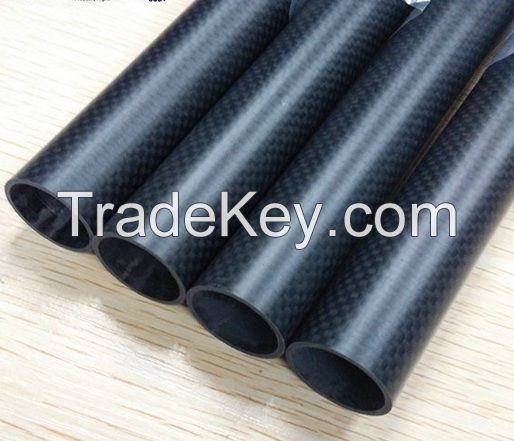 3K plain carbon fiber tube with matte surface
