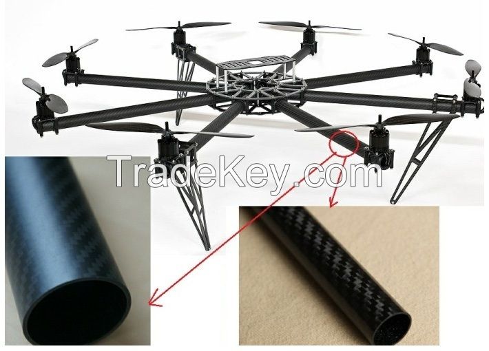 carbon fiber  tube for multi-rotor type aircraft