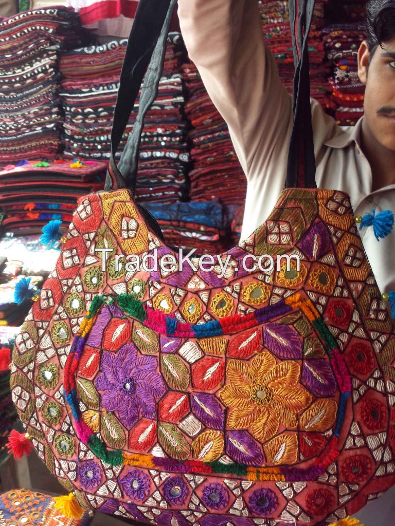 Sindhi Hand Embroidered Ladies Handbags