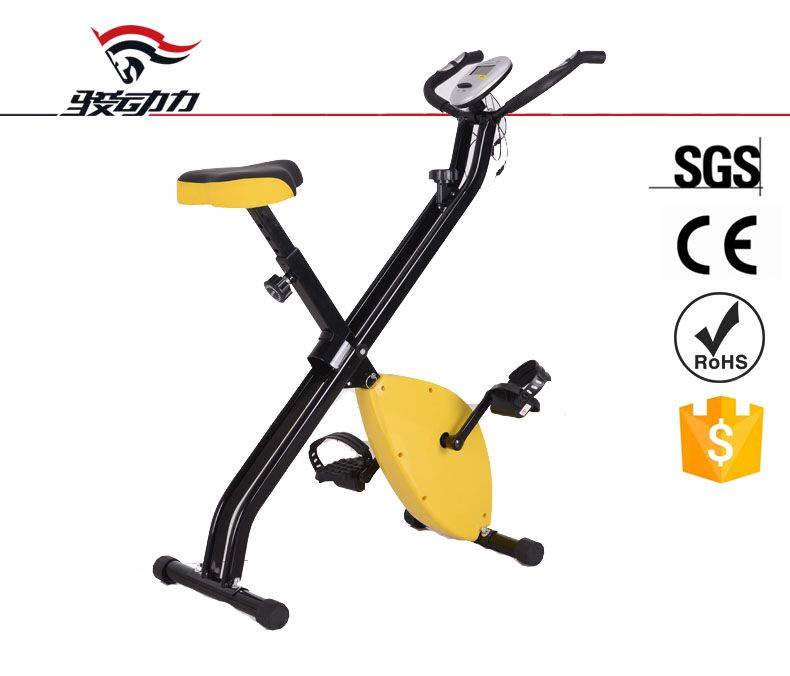 Indoor tension belt exercise bike