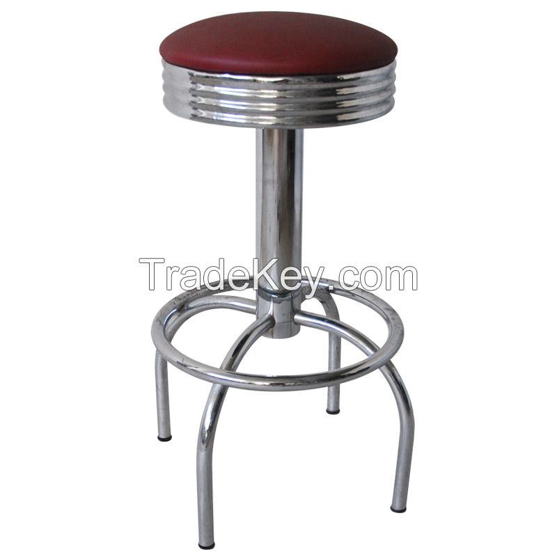 Swivel Chrome  Metal Frame chair  Bar stool