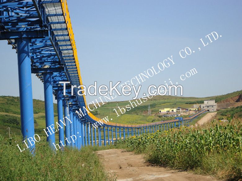 long-distance curved belt conveyor