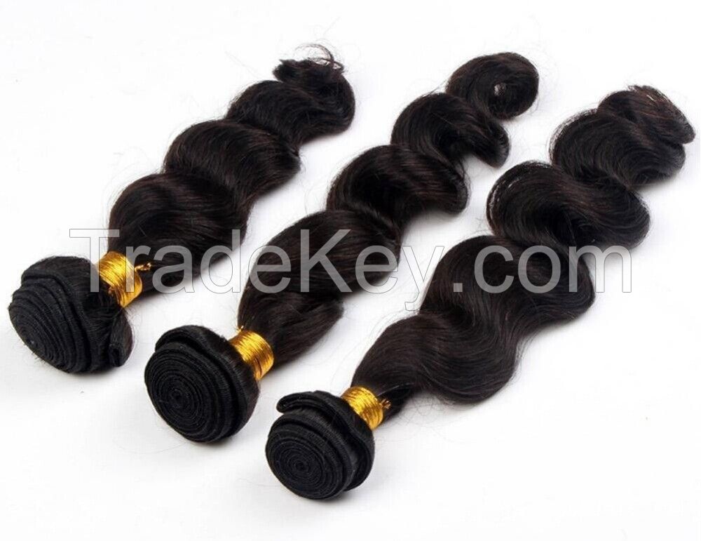 Wholesale grade 7a virgin hair, human hair weaving 100% Brazilian virgin hair