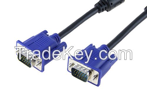 DVI VGA Male to Male Monitor Cables for Computer