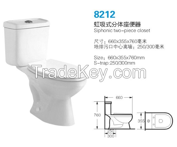 Best selling cheap American Standard sanitary ware white ceramic wc toilet OEM
