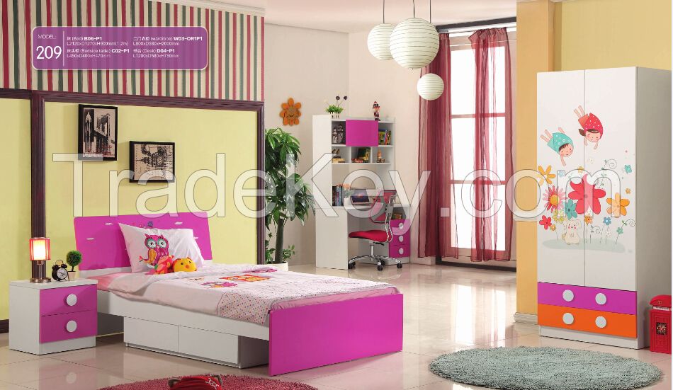 new style children beds, kids bed, children bedroom furniture 209/201