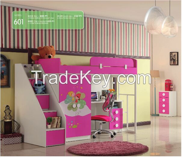 supply children beds, children bedroom furniture set.601