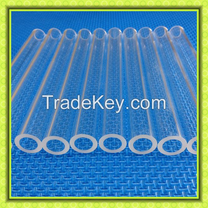 transparent fused quartz tubes with good quality for tube furnace