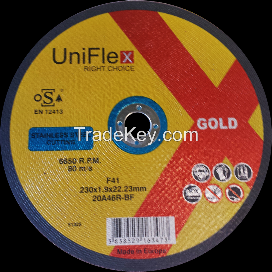 Uniflex 230 Stainless Steel Cutting Disc