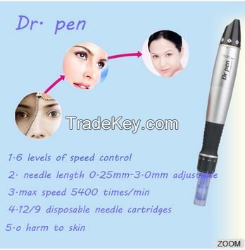 2016 Newest microneedle nano dermapen with replaceable needle cartridge Dr.Pen EU/USA