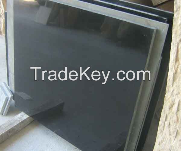 Shanxi Black granite tiles Polished for exterior wall use