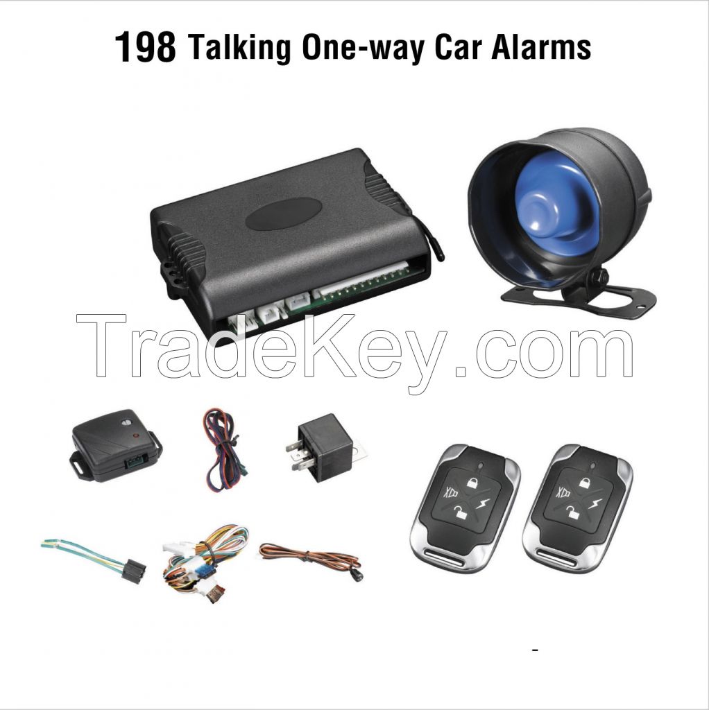 Sell  one way car alarm with human voice reminding