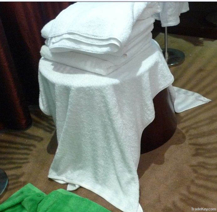 Hotel towels of bath towels