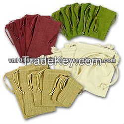 wholesale cotton fabric drawstring bag