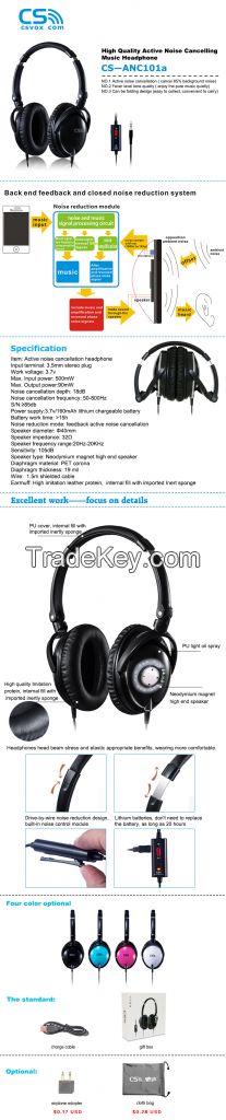 noise cancelling headphone CS-ANC101W