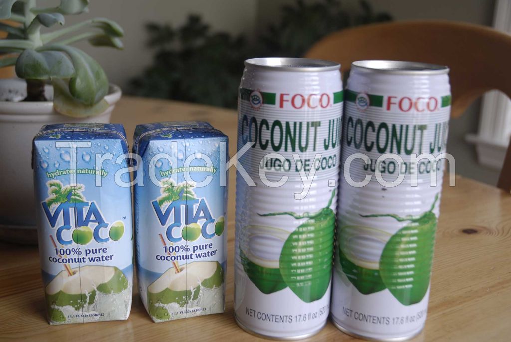 none alcoholic tin drink coconut soft beverage