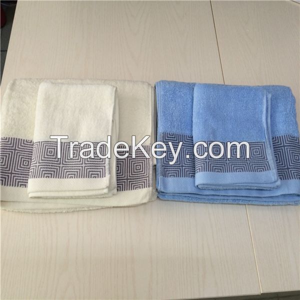 Wholesale Luxury 100% Cotton Hotel Towel Set Face Towel Bath Towel