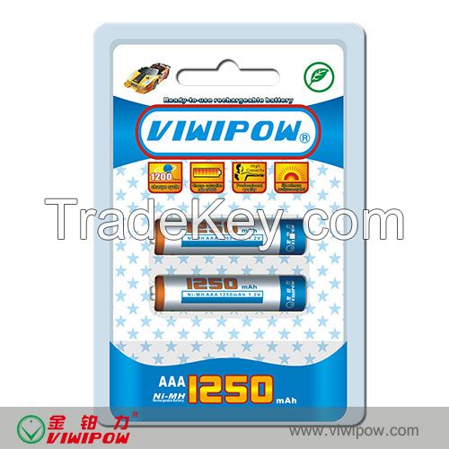 1.2V Rechargeable NiMH Battery AA 2800mA VIP-AA-2800